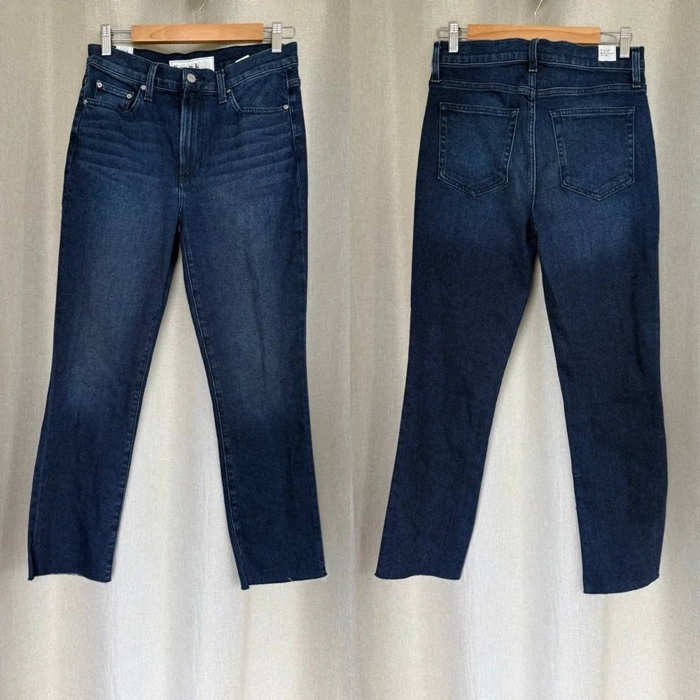 Frank & Eileen NWOT Everyday Cork Rinse Blue Cropped Raw Jeans 27 - Picture 3 of 10